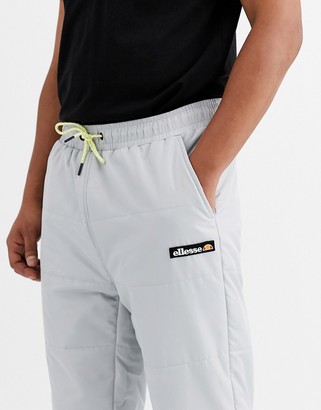 Ellesse Panna quilted ripstop joggers in grey exclusive at ASOS