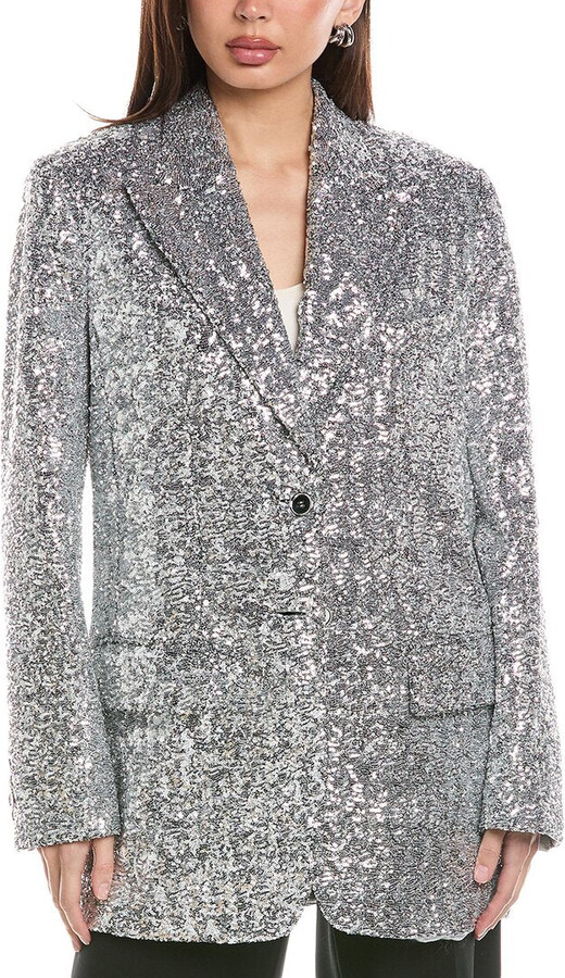 Michael Kors Collection Sequin Boyfriend Blazer