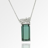 Thumbnail for your product : H.Stern very good (VG 18k White Gold Green Tourmaline Diamond Necklace