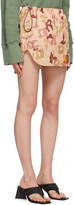 Thumbnail for your product : ATTICO Beige Camouflage Giana Miniskirt