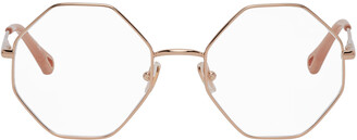 Chloé Rose Gold Octagonal Glasses