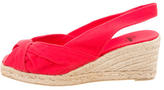 Thumbnail for your product : Castaner Canvas Slingback Wedges