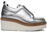 Thumbnail for your product : Pierre Hardy Metallic Leather Platform Brogues