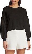 Thumbnail for your product : Alice + Olivia Ansley Blouson Cropped Sweater