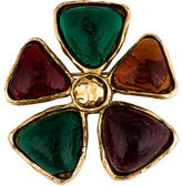 Thumbnail for your product : Chanel Gripoix Floral Brooch