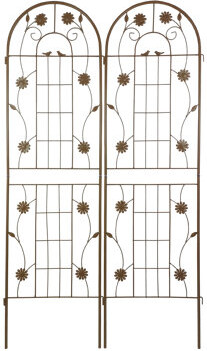 Lark Manor Rustproof Iron Garden Trellis Elegant Design For Outdoor Climbing Plants