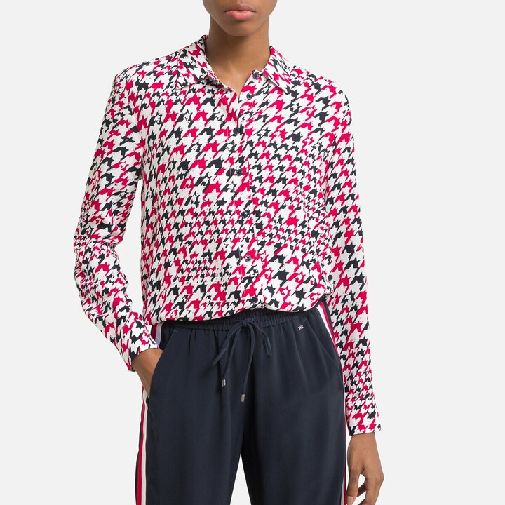 womens red white and blue shirts