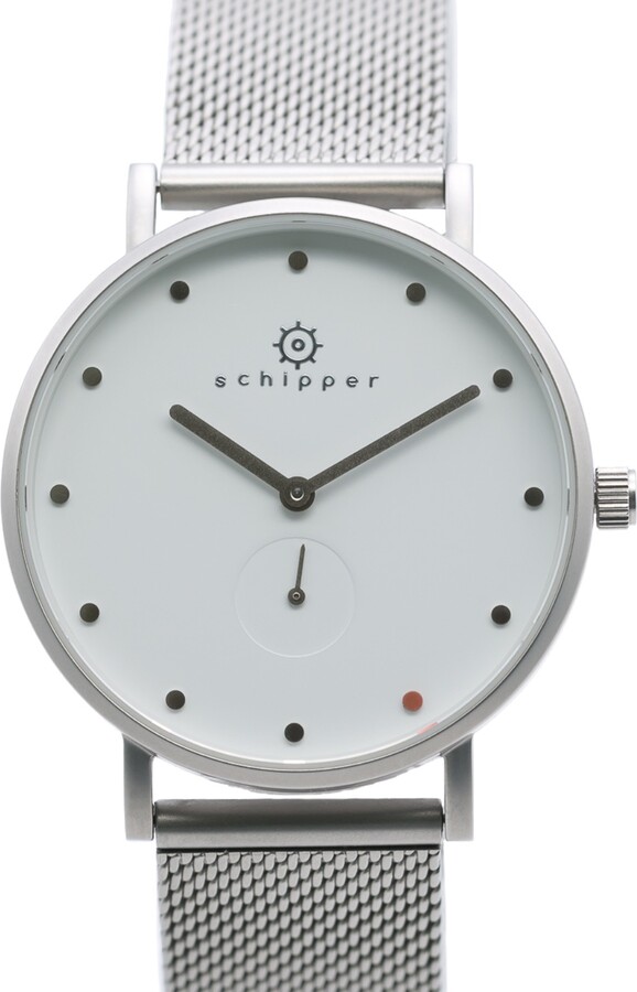 Schipper Watch Schipper Watch Vänern Unisex White & Mesh Strap
