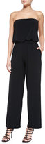 Thumbnail for your product : Karla Colletto Strapless Blouson Jersey Jumpsuit