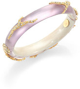 Thumbnail for your product : Alexis Bittar Jardin de Mystere Lucite & Crystal Vine Bangle Bracelet/Purple