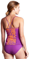 Thumbnail for your product : Lands' End Women's Long AquaTerra Abstract Floral X-back Tankini Top