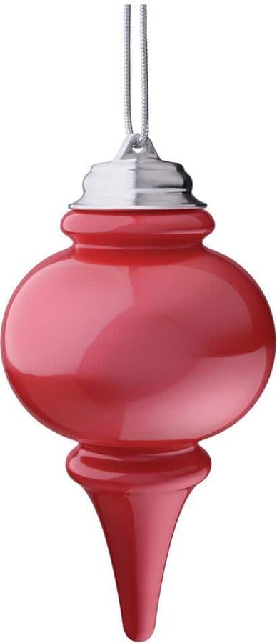 Xodus Innovations 9 in. Red Single LED Outdoor Hanging Finial Ornament