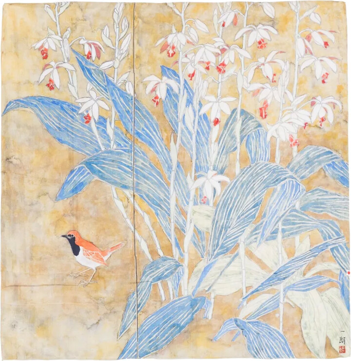 TALKING WALLS Twiggy Komadori scarf