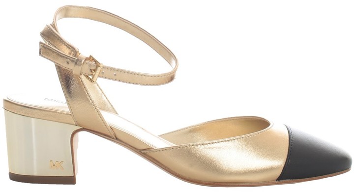michael kors gold shoes heels