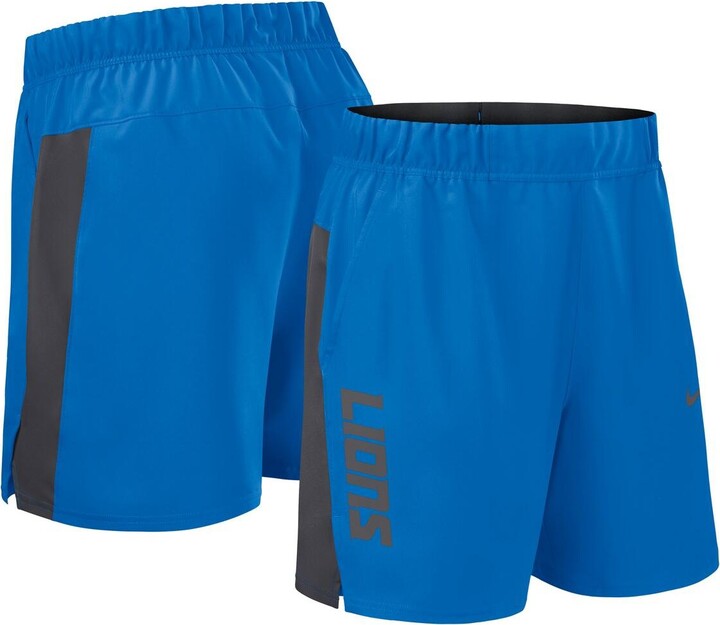 Nike Mens Blue Detroit Lions Woven Victory Performance Shorts