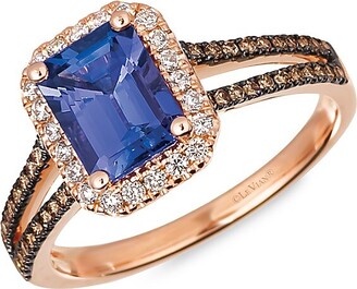 LeVian 14K Strawberry Gold®, Blueberry Tanzanite®, Chocolate Diamonds® & Nude Diamonds™ Cocktail Ring
