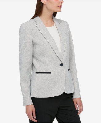 tommy hilfiger elbow patch blazer