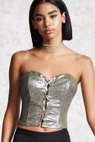 Thumbnail for your product : Forever 21 Forever 21 Contemporary Metallic Tube Top