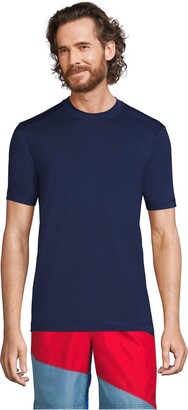 Men's Slim Fit Short Sleeve Rash Guard Swim Shirt - Goodfellow & Co™ Black M