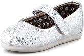 Thumbnail for your product : Toms Tiny Glitter Mary Janes, Silver