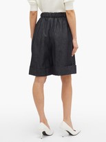 Thumbnail for your product : Symonds Pearmain - High-rise Belted Denim Shorts - Denim