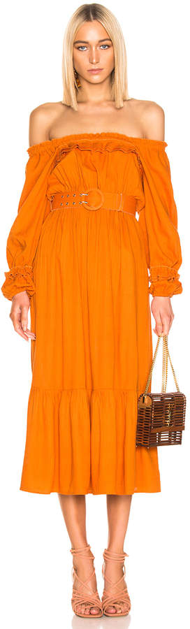 nicholas orange dress