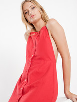 Thumbnail for your product : Nude Lucy Isla Linen Midi Dress in Tomato