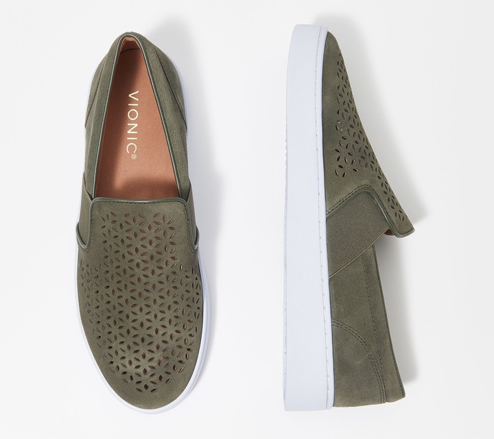 vionic kani suede slip on sneakers