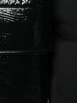 Thumbnail for your product : Rick Owens High-Shine Hooded Zip-Up Jacket