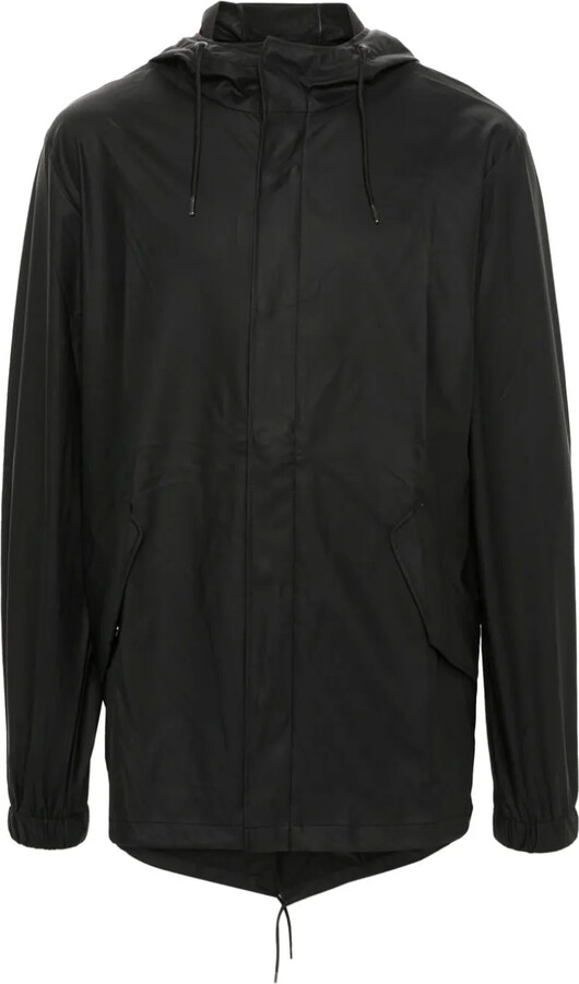 Mens Black Fishtail Parka | ShopStyle