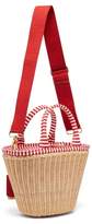Thumbnail for your product : Prada Wicker And Canvas Basket Bag - Womens - Red Multi
