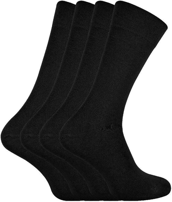 Sock Snob 4 Pairs Bamboo Super Soft Suit Dress Socks ShopStyle