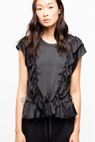 Thumbnail for your product : Zadig & Voltaire Toundra Satin Top