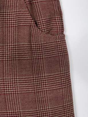 Gold Belgium Prince of Wales check trousers