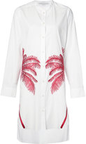 Stella McCartney - robe-chemise à palmiers brodés - women - coton - 38