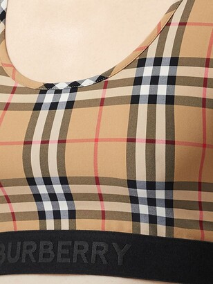 Burberry Vintage Check sports bra