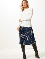 Thumbnail for your product : Marks and Spencer Printed Jersey A-Line Midi Skirt