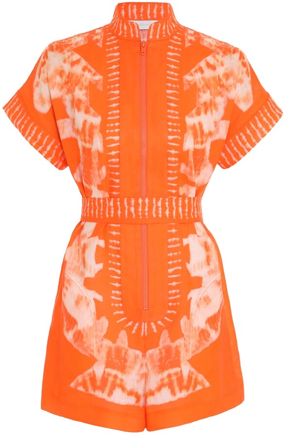 Zimmermann Lulu Zip Playsuit ShopStyle Jumpsuits & Rompers