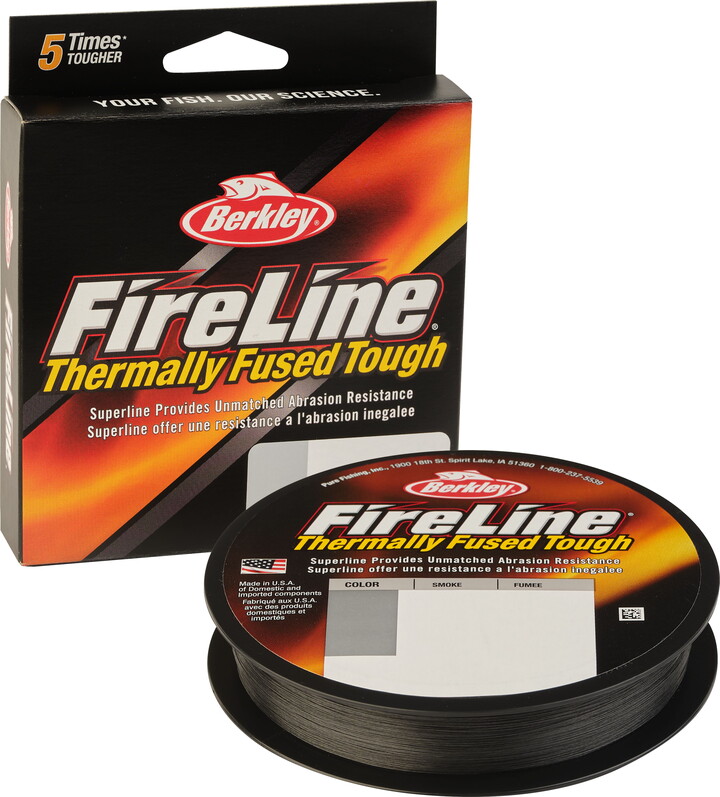 Berkley FireLine® Fishing Line, Smoke, 17 lb Test Strength, 300 yd