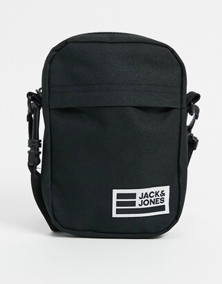Jack and Jones sling bag in black - ShopStyle