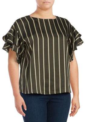 Vince Camuto Plus Striped Top