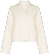 Thumbnail for your product : Gia Studios Oversized Collar Cropped Buttoned Jacket