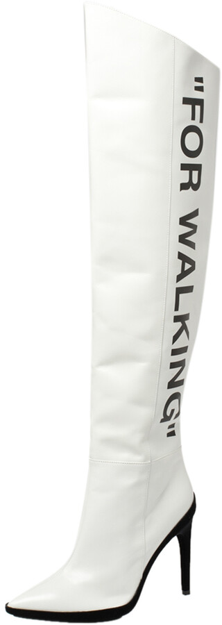 for walking boots off white