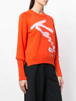 Thumbnail for your product : Kenzo knitted logo jumper