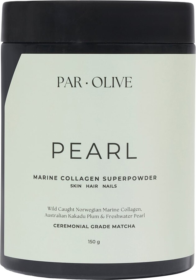Par Olive Ceremonial Grade Matcha Pearl Marine Collagen Superpowder in Beauty: NA