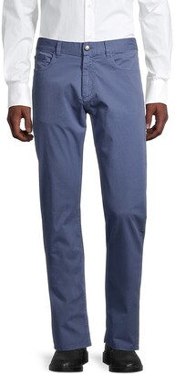 Canali Microtwill Regular-Fit Comfort Stretch Jeans