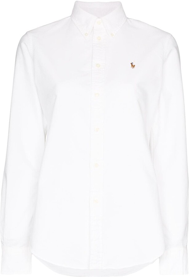 polo ralph lauren women's custom fit oxford button down shirt