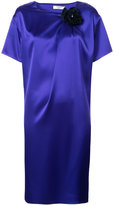 Lanvin - flower pin shift dress - women - Polyester/Triacétate - 38