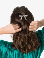 Thumbnail for your product : Miu Miu Silver tone crystal hair bow