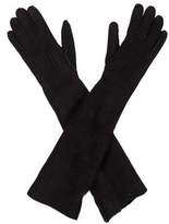 Thumbnail for your product : Bottega Veneta Long Suede Gloves Black Long Suede Gloves